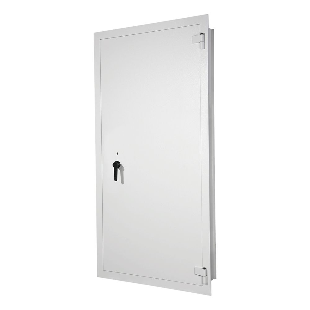 Format Tresortür 3 in RAL 7035, lichtgrau / geschlossen